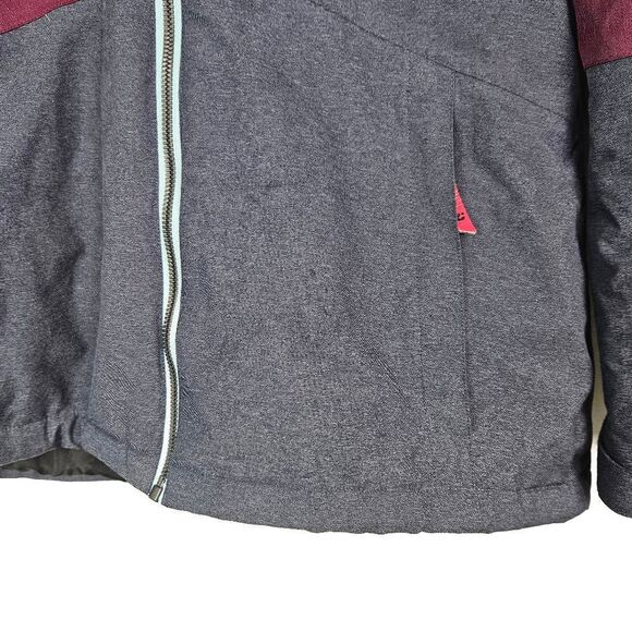 KILLTEC Torey Insulated Purple Blue Gray Waterproof Ski Snow Hooded Jacket 14 Jr - Picture 5 of 12